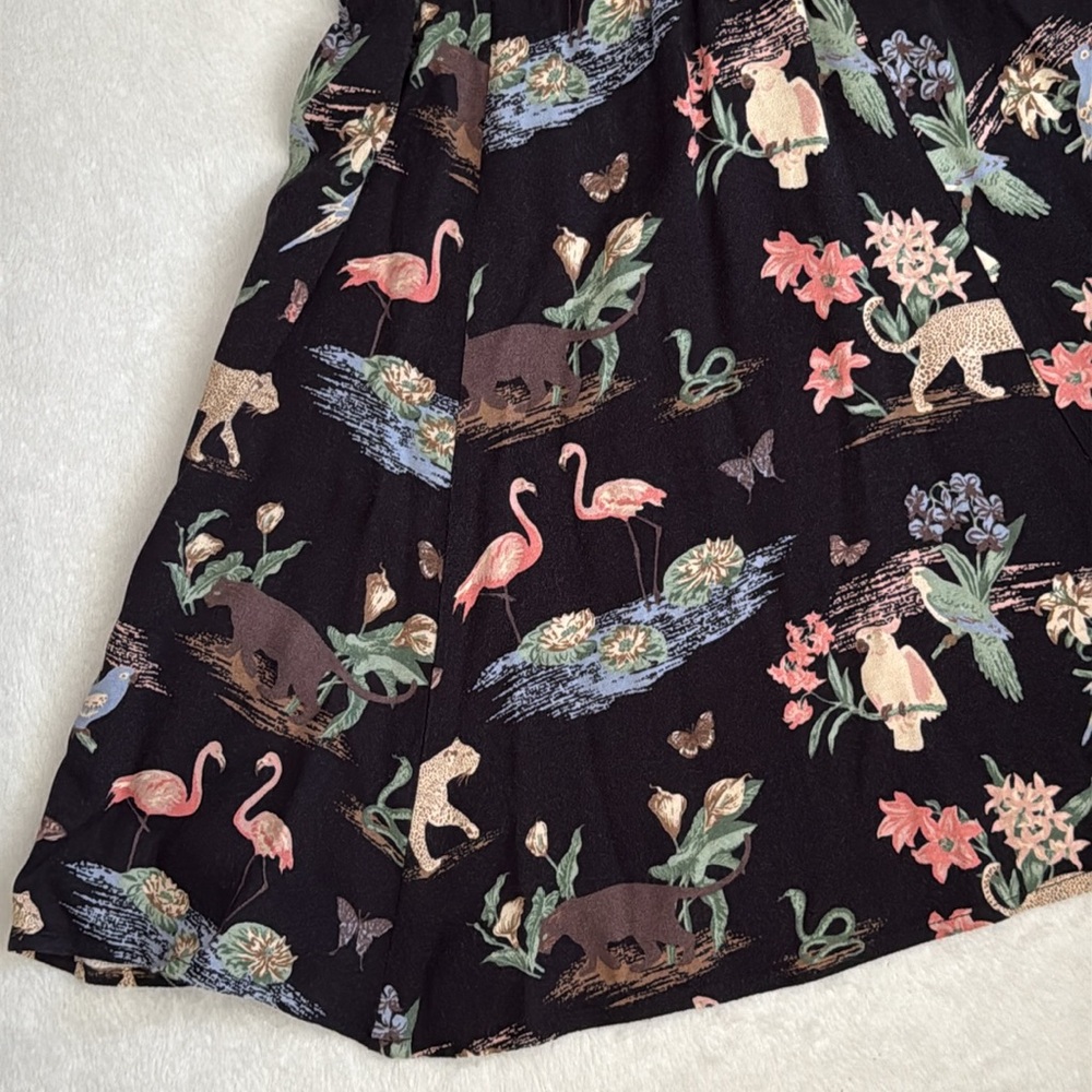 Reformation | Emmaline Mini Dress Brasilia Animal Print Sundress Black (2) - Picture 5 of 16